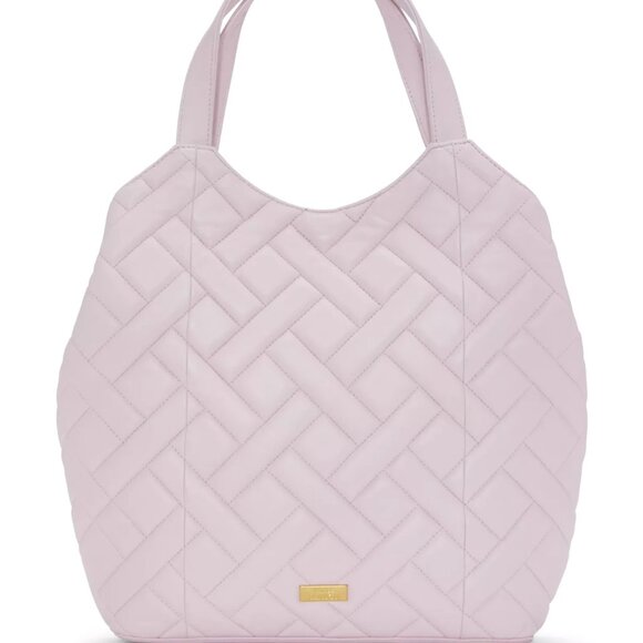 $119 NWT Vince Camuto Genuine Quilted Leather Tote - Picture 5 of 6